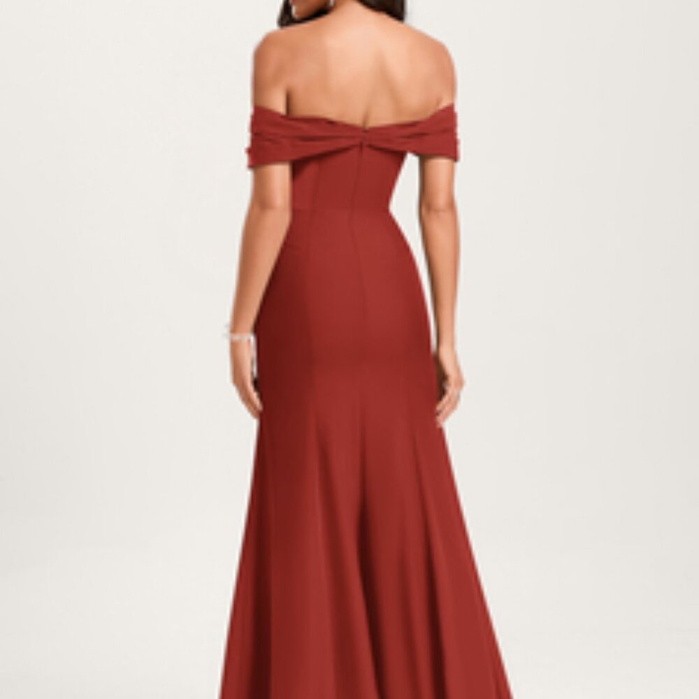 JJ's House Trumpet/Mermaid Cold Shoulder Off the Shoulder Dress - Picture 2 of 3